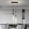 Moderni LED Lampadario Dimmerabile Lampada da Tavolo da pranzo Linea Design Lampada a Sospensione Altezza Regolabile Soggiorno Lampadari per Cucina Sala da pranzo Ufficio Lampadari a Sospensione