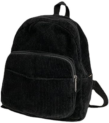 Chirest Kleine Rucksack-Geldbörse für Damen - Mini Ästhetische Geldbörse (Schwarz)