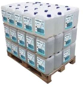 AdBlue Palette 630L, 63 Bidons x 10 Litres avec Bec Verseur - IVIBLUE PROVENCE