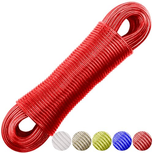 Wäscheleine 60 Meter, reißfest mit Stahlkern und PVC-Beschichtung