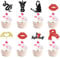 Blumomon 28Pcs Taylor Swift Cupcake Toppers, 32Pcs Popular Singer Cake Decoration, Music Themed Party Fans, Purple, Pink
