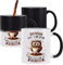 Mug prénom personnalisable | Tasse personnalisée humour fun idée cadeau collègue surnom métier (Mug Magique, Masculin, Chouette Grain)
