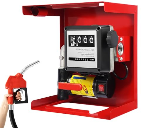 Selbstansaugen Dieselpumpe Heizölpumpe 50L/min 230V - Selbstansaugende Ölpumpe 220w 42PSI Ölabsaugpumpe mit Zählwerk Automatik Pumpe Umfüllpumpe(50L/min)