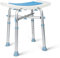 HEAO Chaise de douche robuste de 227 kg, siège de bain rembourré avec 6 tubes réglables en hauteur – Banc de douche antidérapant sans outil pour douche intérieure