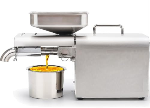 ylpddmm Automatic Oil Presser,Domestic Oil Press Machine,600w Stainless Steel Electric Automatic Cold Hot,Oil Extractor for Commercial Home Use