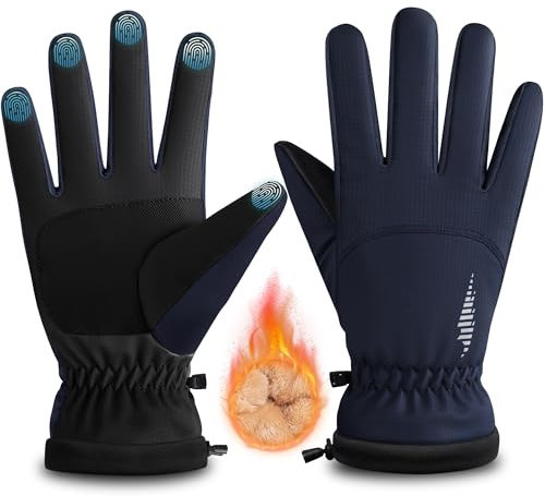 rivmount Winterhandschuhe für Herren Damen,Thermo-Handschuhe,Wasserdicht Fahrradhandschuhe,Winddicht Touchscreen Handschuhe,Warme Skihandschuhe für Laufen,Skifahren,Wandern,Radfahren,Motorrad RG802