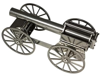 Edelstahl Metall Messing Kanone Militärmodell Dekoration Spielzeug Unterstützung Feuerwerkskörper R1U5 Familie Geburtstag Geschenke Büro