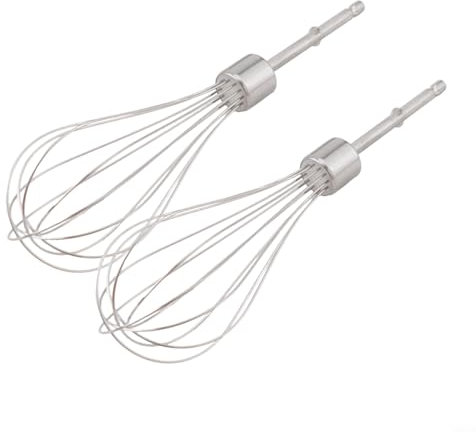 FUBESK Egg Beater Accessories Electric Drill Hand Mixer Accessories Set, Kitchen Mixer, Handheld Accessories Set, Easy to Mix Dough, Cream Rust-proof, Easy to Install(12 wire rods*)