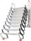 Ausziehbare Klappleiter für Dachboden, Wandmontage, Dachbodentreppe mit Armlehnen, Teleskop-Treppe