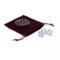 F Fityle 2X Stern Rune Rune 3 Pcs Tasche Polyeder Würfel Set Geeignet für Bord Spiele Opportun