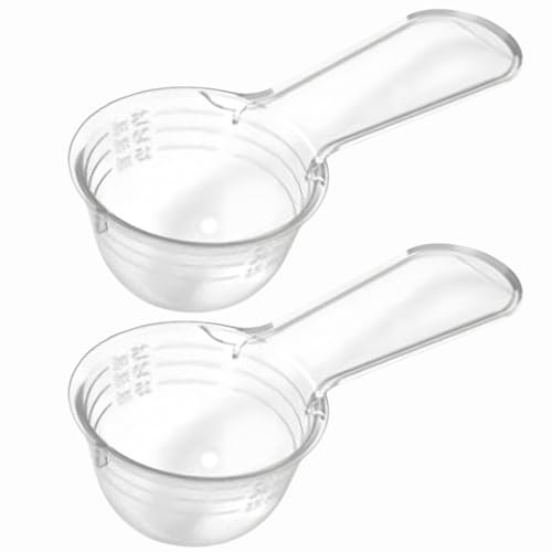 Novaliv Lot de 2 cuillères doseuses en plastique robuste de 30 g - Fabriquées en Allemagne - Dosage précis des poudres et des liquides - Pour la cuisine, le fitness, la maison - Parfait pour le thé,