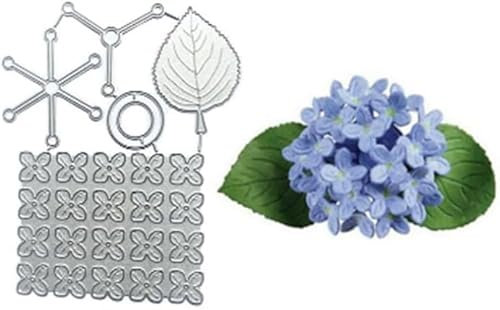 3D Blumen Hortensie Stanzschablonen Blumen Stanzen für DIY ScrapBooking Album Dekorative Papier Handwerk und Karten Herstellung