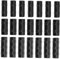 COOPHYA 60 Pezzi Carta Laminata Per Serra Pinza Per Film a Tunnel Filmato Fermagli Per Asta Tubolare Kit Di Connettori Per Tubi Accessorio Per Serra Morsetto Black Plastica in Lega Di Abs