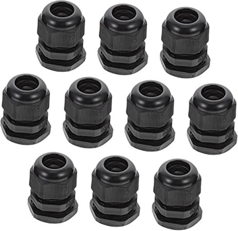 Holibanna Cable Glands Strain Relief Connectors 10pcs Set Small Cable Glands Strain Relief Joints