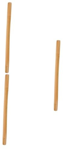 PACKOVE 3 Pièces De Massage En Bambou Cou Et Pétrissage Thérapie Ajuster Outil Portable Masseur Corps Ventre Le Muscle Patin à Roulettes Light Brown