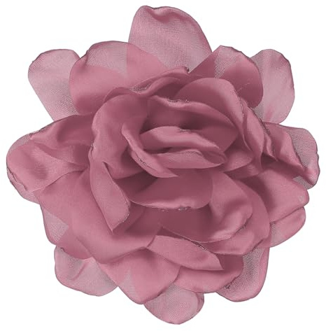 PATIKIL Brosche aus Seidensatin, große Pfingstrose, Blumenbrosche für Frauen, Hochzeit, Party, Geburtstag, Tanz, Bankett, Kleid, Kleidung, Hut, Tasche, Dekoration