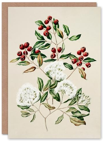 Artery8 Sarah Featon Art Card New Zealand Maire Tawake Tree Flowers