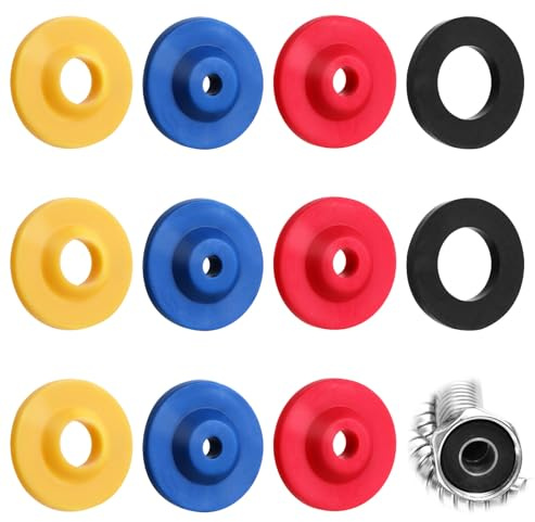 12Pcs Silicone Shower Head Flow Restrictor Shower Head Pressure Reducer 4 Specifications Water Flow Restrictor for Various Standard Shower Head Handheld Showers