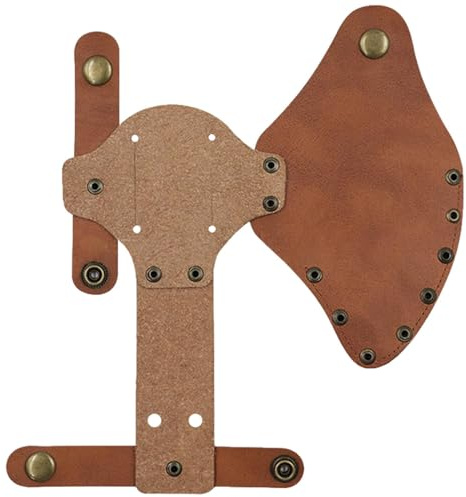 Faux Leather Axe Sheath – Leather Axe Head Cover | Aхe Protective Case Thick, Tomahawk Cover, For Outdoor Hiking Giftś, Holster Hatchet Protector