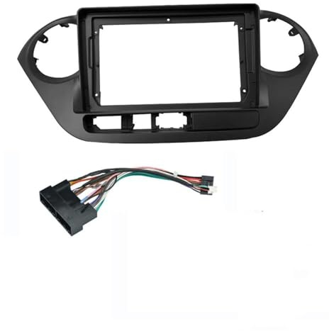 For HYUNDAI I10 2014-2017 2 Din 9 Inch Car Radio Installation Plastic Fascia Panel Frame And Cable(Frame-right-cord)