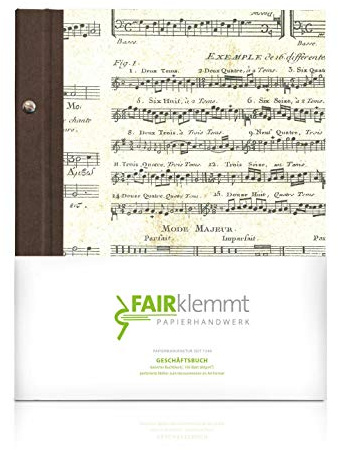 Geschäftsbuch Alte Musik, A4 - Schwarz