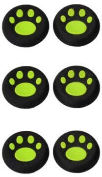 OSTENT 6 x Colorido Joystick Analógico Protector de Botón Compatible para Sony PS4 Controller - Color Verde