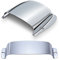 Tonabnehmer Cover, Pickup Brücken Abdeckung Set für JB Bass (Silber)