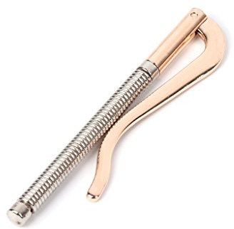 Cuigu Fermasoldi bifold in metallo, per sostituire le parti a molla (oro), gold, 8x1.5cm / 3.15x0.59 '' (ca.), moderno