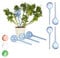 Relaxdays Globes d’arrosage en Plastique, Lot de 8, Distributeur Eau Plantes, 2 semaines, Pot Fleurs, boules arrosage, Bleu