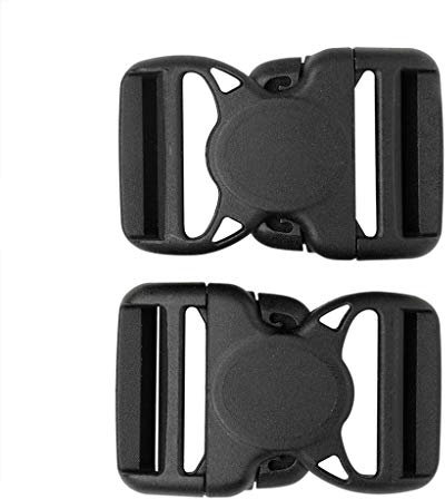 Ferrino SR-Buckle 40 mm (Set mit 2 Stück) Sicherungszubehör, Erwachsene, Unisex, Schwarz (Schwarz), Einheitsgröße
