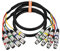 EBXYA Cable XLR de 4 Canales Cables Serpiente 1M 2 Paquetes 4 Cables de Audio Divisor de Colores Cable de Conexión de Micrófono de 4 Canales Cable XLR Macho a Hembra para Estudios de Grabación en Vivo