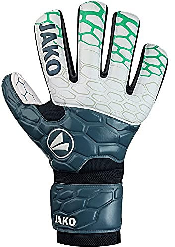 JAKO Uni Torwart-handschuh Prestige Basic RC Protection, anthrazit/türkis, 11, 2552