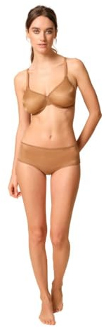 Gossard Womens Glossies Sheer Bra Size 34D in Bronze 80% Polyamide 20% Elastane Non-Padded Underwired