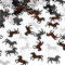 Carpeta Pferde-Konfetti in Metallic zur Dekoration | Pferd Horses Ponys Kinder Geburtstag Kinderparty Deko