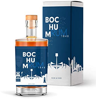 VfL Bochum Rum | mit hochwertige Geschenkverpackung | Einzelflasche 500ml | 40% Vol. | bernsteinfarbener Rum des VfL Bochums | Geschenkidee für echte Bochum Fans