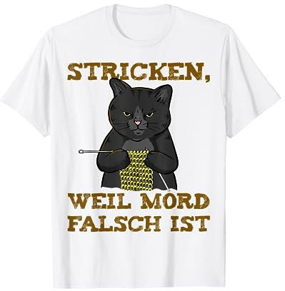 Stricken Weil Mord Falsch Ist Katze T-Shirt