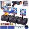 Gemeer Objetivo de Tiro electrónico Pistolas para Nerf-Auto Reset Blancos Digitales Eléctricos con Espuma Dardos Pistolas de Juguete para Niños, Juego de Disparos con Gafas,Diana de nerf