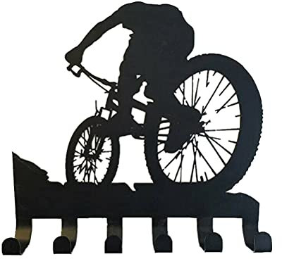 HUSHUI Porte-Manteau Mural, Support de Sac Mural Cintre de vélo de Montagne Design Porte-Manteau vêtements Crochet Suspendu Support décor à la Maison