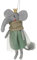 Heaven Sends Weihnachtsbaumschmuck Elefant im Kleid aus Wolle