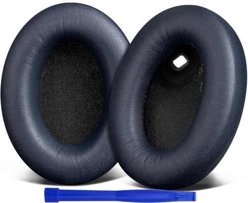 SOULWIT Professionelle Ersatz Ohrpolster für Sony WH-1000XM4 (WH1000XM4) Over-Ear Kopfhörer mit Weichem Proteinleder, Geräuschisolierung Schaum, Zusätzliche Dicke