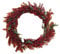Ingrocart Weihnachtskranz mit Beeren Ø 90 cm - Farbe Rot - Weihnachtsdeko