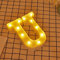 JANDEI - Lettere LED, Numeri Luminosi, Figura a Cuore, 22cm, con Luce Calda per Decorazione e Atmosfera, Luci Notturne Scrivania, Compleanni, Matrimoni, Vetrine. Funzionano con batterie AA (U)