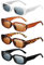 Fiada Set mit 4 Vintage Rechteckige Sonnenbrillen Herren Damen Y2K Quadratische Brillen Retro Vintage 80er 90er Party Brillen