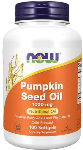 Now Foods, Pumpkin Seed Oil, 1.000mg, 100 Softgels, Lab-Tested, Soy Free, Gluten Free, Non-GMO