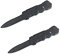 BEHAHAI Plastic Retractable Knife 2pcs Disappearing Dagger Toy Fake Dagger Prop Trick Knife Prank Toy Gift Fake Plastic Blade Magic Tricks Props for Halloween Fool Day Party