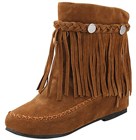 Stivali sopra Ginocchio Stivali in Tinta Unita con Stivali Piatti alla Moda Stivali in Pelle Scamosciata da Donna retrò con Slip-on Stivali alla Cavallerizza
