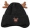 Unbekannt Weihnachtsmützen Herbst und Winter Strickmützen Geweih Fleece Strickmützen Trapper Mütze