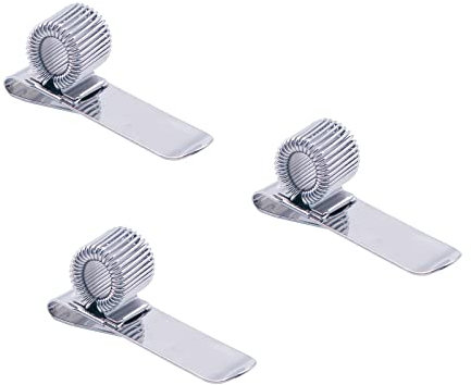 FAMIDIQGO 3 Pcs Pen Holder with Horizontal, Pen Holder Pocket Clip, Double Metal Pen Holder for Pocket Clip, Ideal for Home, Office, Doctors, Nurses (Silver)