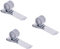 FAMIDIQGO 3 Pcs Pen Holder with Horizontal, Pen Holder Pocket Clip, Double Metal Pen Holder for Pocket Clip, Ideal for Home, Office, Doctors, Nurses (Silver)