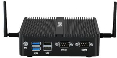 VENOEN Fanless Mini PC N100 8GB DDR4 512GB SSD, Industrial Desktop Computer | Mini Computer Dual HD, DP, 4K Triple Display, 2* RS232 COM, 2* RJ45 LAN, Win11 Pro, WiFi & BT4.2, Auto Power On